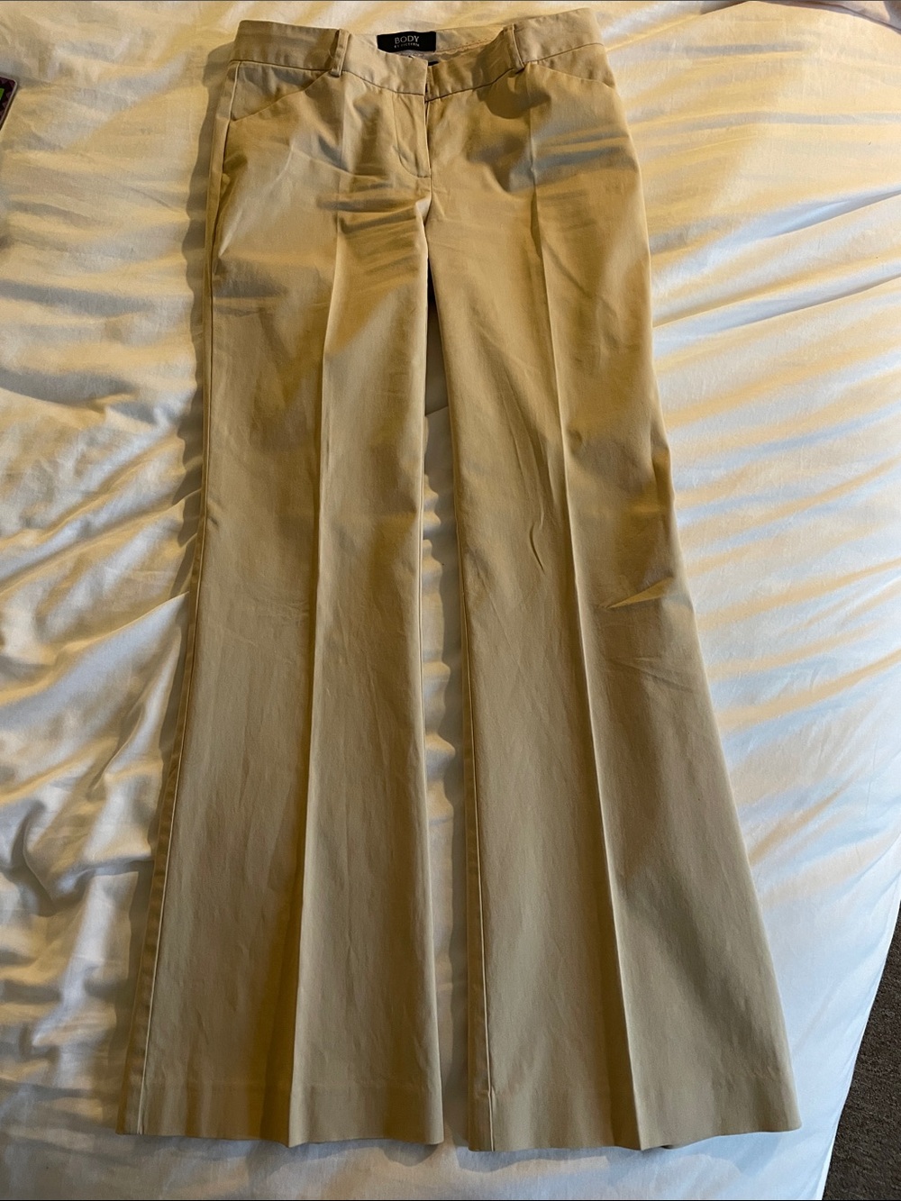 Victoria's Secret, Body by Victoria, The Christie Fit, khaki Wide-Leg Chinos